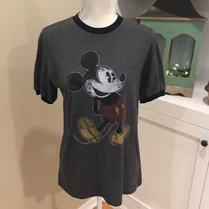 Mickey Mouse Disney Parks gray tee size small